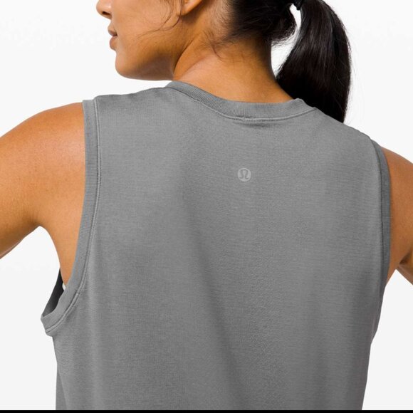 LULULEMON SWIFTLY RELAXED TANK SLATE SIZE 12 - Picture 4 of 7